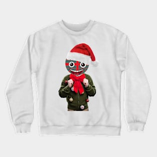 FUNNY CHRISTMAS SANTA MAN - Cross Crewneck Sweatshirt